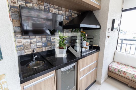Varanda da Sala de apartamento à venda com 2 quartos, 67m² em Sacomã, São Paulo