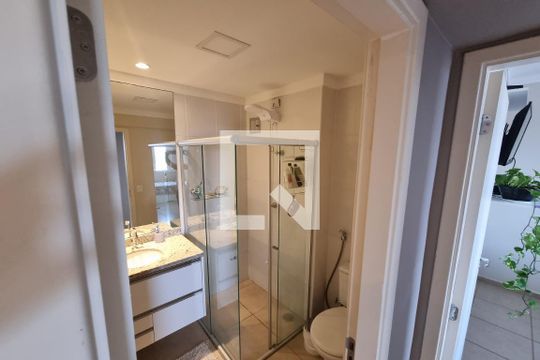 Banheiro Social de apartamento para alugar com 2 quartos, 60m² em Alto da Boa Vista, Ribeirão Preto