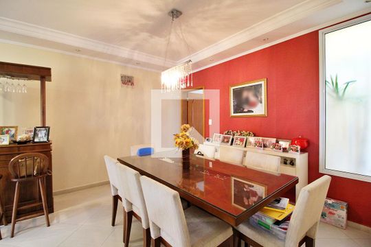 Sala de Jantar de casa à venda com 3 quartos, 225m² em Parque das Nações, Santo André