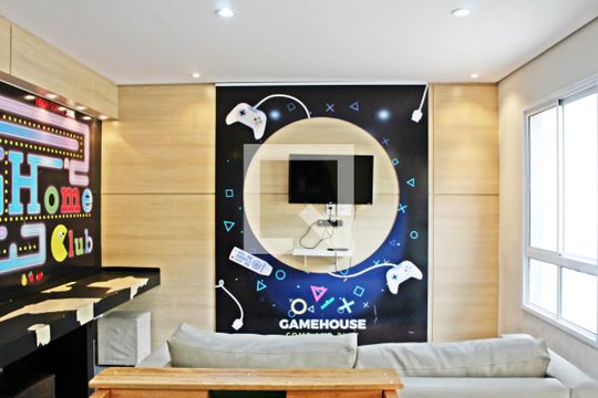 Sala de Game de apartamento para alugar com 2 quartos, 49m² em Itaquera, São Paulo