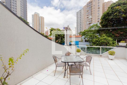 Varanda da Suíte 1 de casa à venda com 3 quartos, 360m² em Jardim, Santo André