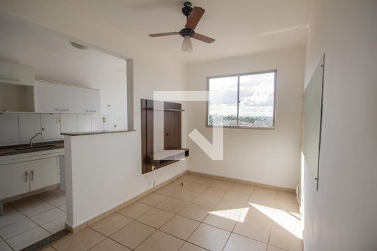 Sala de apartamento para alugar com 2 quartos, 47m² em Jardim Paulistano, Ribeirão Preto