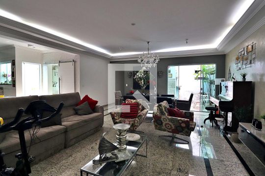 Sala de apartamento à venda com 4 quartos, 263m² em Campestre, Santo André