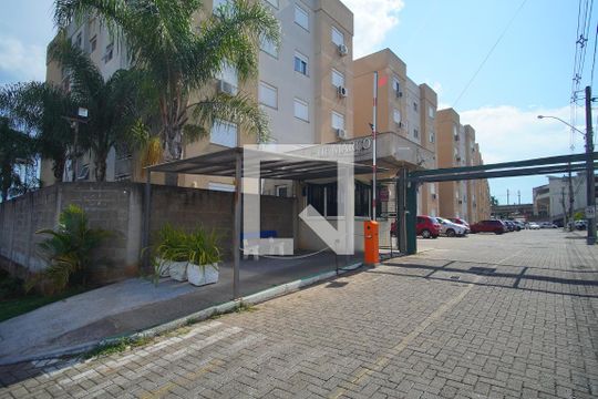 Fachada e portaria de apartamento para alugar com 3 quartos, 69m² em Industrial, Novo Hamburgo