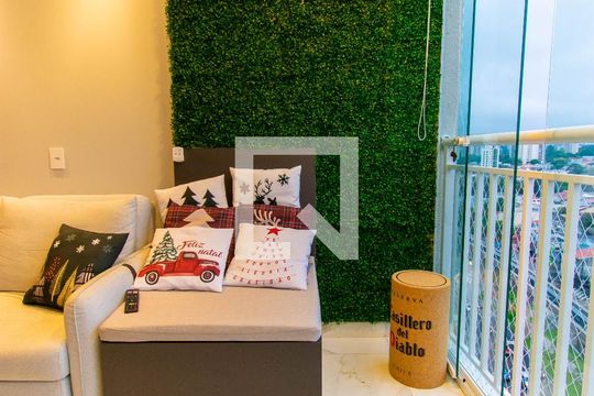 Varanda da Sala de apartamento à venda com 2 quartos, 45m² em Alto da Mooca, São Paulo