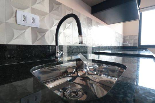 Cozinha de kitnet/studio para alugar com 1 quarto, 38m² em Vila Regente Feijó, São Paulo