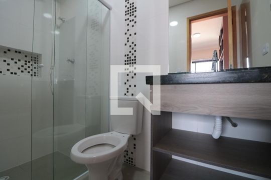 Banheiro de kitnet/studio para alugar com 1 quarto, 38m² em Vila Regente Feijó, São Paulo