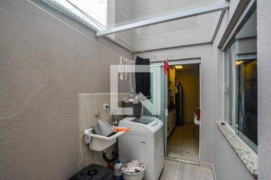 Área de Serviço de apartamento à venda com 2 quartos, 67m² em Vila Homero Thon, Santo André