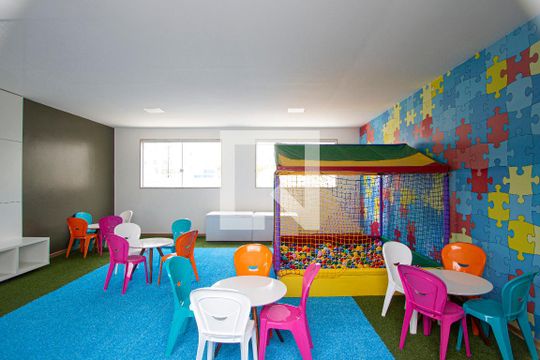Área comum - Brinquedoteca de apartamento para alugar com 2 quartos, 42m² em Vila Lage, São Gonçalo