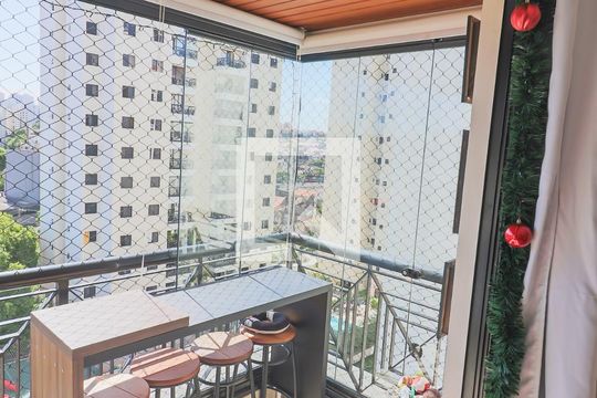 Varanda de apartamento à venda com 3 quartos, 84m² em Jardim Peri Peri, São Paulo