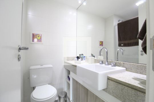 Quarto 2 - Banheiro Suíte de apartamento à venda com 2 quartos, 69m² em Freguesia de Jacarepaguá, Rio de Janeiro