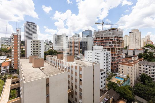 Vista da Sala de apartamento para alugar com 2 quartos, 80m² em Pinheiros, São Paulo