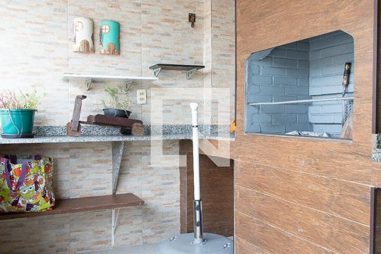 Varanda da sala - churrasqueira de apartamento à venda com 3 quartos, 180m² em Recreio dos Bandeirantes, Rio de Janeiro