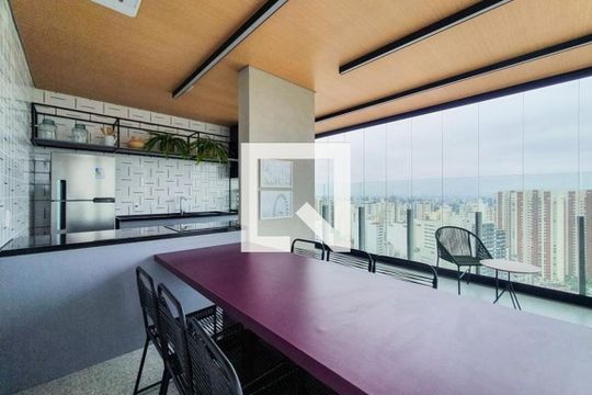 Área comum - Espaço Gourmet de kitnet/studio para alugar com 1 quarto, 27m² em Vila Mariana, São Paulo