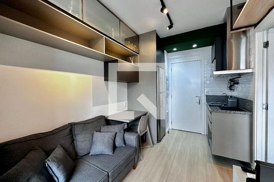 Sala de apartamento para alugar com 1 quarto, 27m² em Vila Nova Conceição, São Paulo