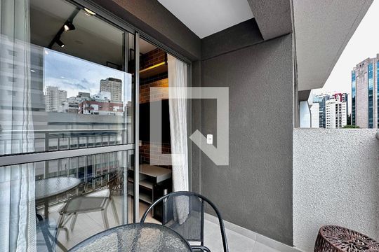 Sacada de apartamento para alugar com 1 quarto, 27m² em Vila Nova Conceição, São Paulo
