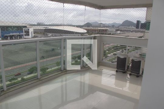 Varanda de apartamento para alugar com 3 quartos, 110m² em Barra da Tijuca, Rio de Janeiro