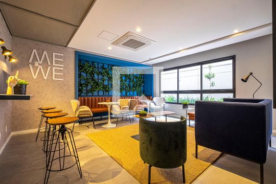 Lounge de apartamento à venda com 1 quarto, 30m² em Sumaré, São Paulo