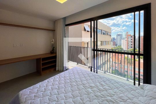 Studio de kitnet/studio para alugar com 1 quarto, 25m² em Indianópolis, São Paulo