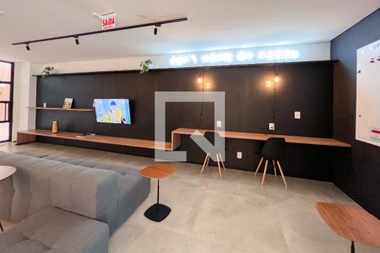 Área comum - Office de kitnet/studio para alugar com 1 quarto, 25m² em Indianópolis, São Paulo