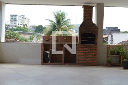Área comum - Churrasqueira de apartamento à venda com 3 quartos, 80m² em Taquara, Rio de Janeiro