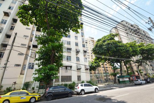 Fachada de apartamento à venda com 3 quartos, 66m² em Catumbi, Rio de Janeiro
