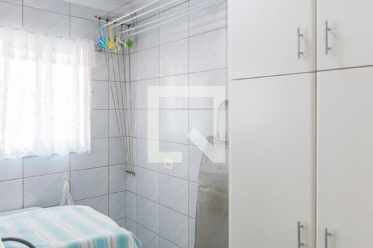 Área de Serviço de apartamento à venda com 3 quartos, 97m² em Vila Scarpelli, Santo André