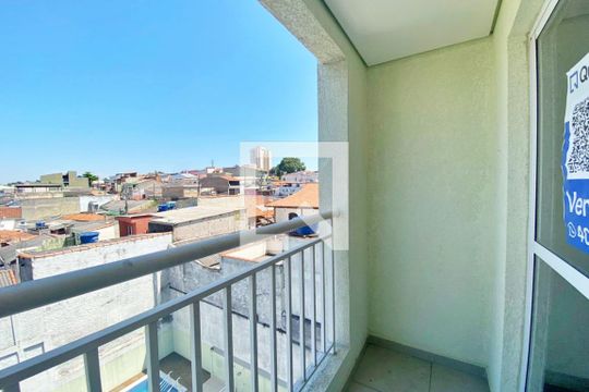 Varanda da Sala de apartamento para alugar com 1 quarto, 50m² em Vila Alto de Santo Andre, Santo André