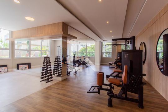 Área comum - Academia de apartamento para alugar com 1 quarto, 56m² em Morumbi, São Paulo
