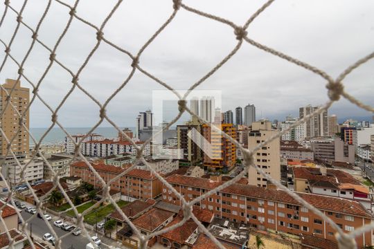 Vista da varanda de apartamento para alugar com 2 quartos, 83m² em Boqueirão, Praia Grande