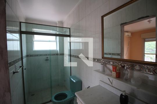 Banheiro da Suíte de apartamento à venda com 3 quartos, 129m² em Nossa Senhora das Graças, Canoas