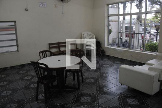 Área comum - Salão de festas de kitnet/studio para alugar com 1 quarto, 28m² em Itararé, São Vicente
