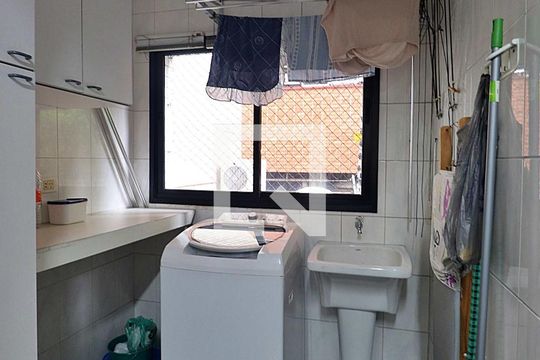 Área de Serviço de apartamento à venda com 3 quartos, 90m² em Jardim, Santo André