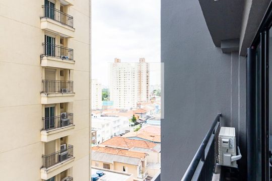 Sacada da Sala de kitnet/studio à venda com 1 quarto, 26m² em Santana, São Paulo