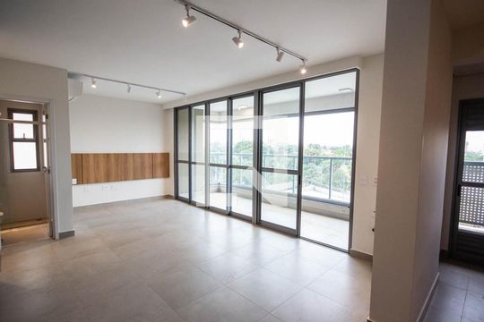 Sala - Quarto de apartamento para alugar com 1 quarto, 53m² em Alto da Boa Vista, Ribeirão Preto