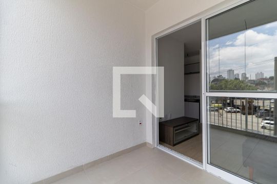 Varanda da Sala de apartamento para alugar com 1 quarto, 45m² em Vila Dom Pedro I, São Paulo