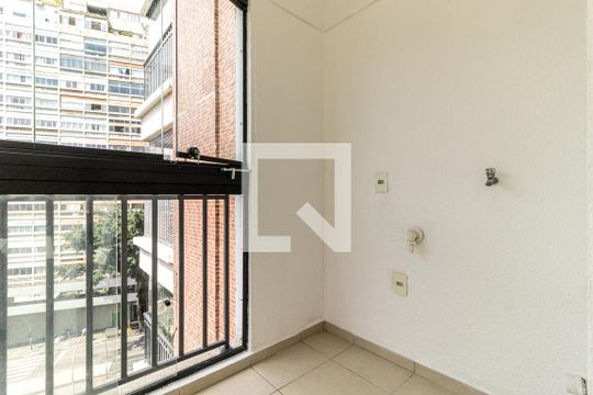 Área de Serviço de apartamento à venda com 1 quarto, 42m² em Santa Cecília, São Paulo