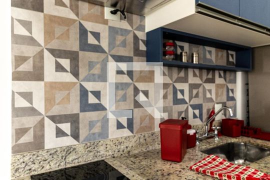 Cozinha - Cooktop de apartamento à venda com 1 quarto, 42m² em Santa Cecília, São Paulo