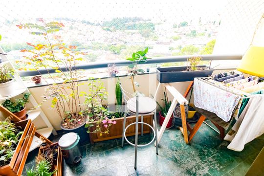 Varanda da Sala de apartamento à venda com 3 quartos, 117m² em Centro, Taboão da Serra