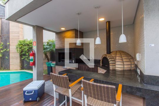 Área gourmet de apartamento à venda com 1 quarto, 50m² em Empresarial 18 do Forte, Barueri