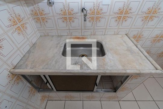 Detalhe Cozinha e Área de Serviço de kitnet/studio à venda com 1 quarto, 36m² em Cambuí, Campinas