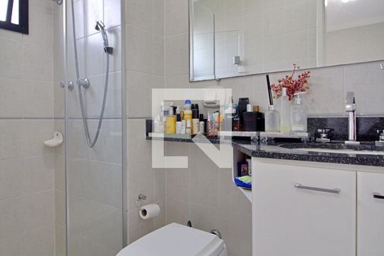 Banheiro da Suíte 1 de apartamento à venda com 2 quartos, 88m² em Vila Suzana, São Paulo