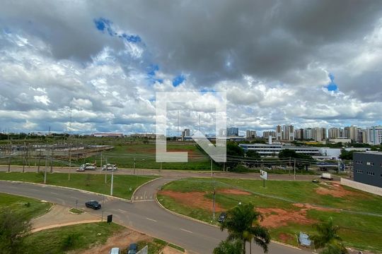 Vista da Sala de apartamento para alugar com 1 quarto, 40m² em Sul (águas Claras), Brasília
