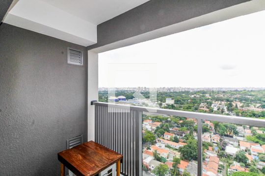 Varanda de kitnet/studio à venda com 1 quarto, 23m² em Santo Amaro, São Paulo