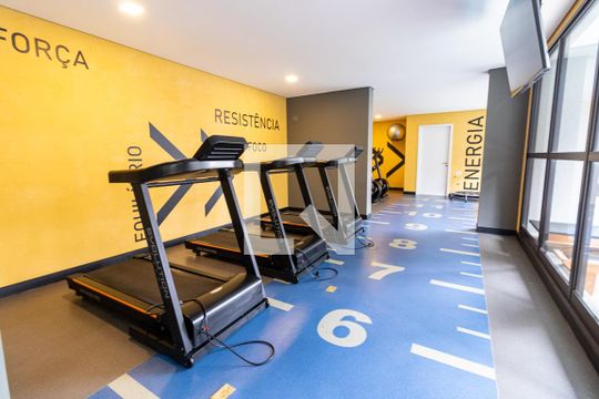 Área comum - Academia de apartamento para alugar com 1 quarto, 29m² em Jardim Prudência, São Paulo