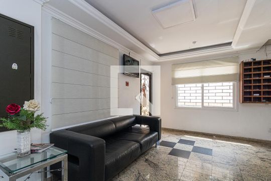 Hall de entrada de apartamento à venda com 1 quarto, 33m² em Jardim Botânico, Porto Alegre