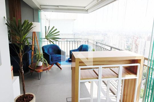 Varanda gourmet de apartamento à venda com 3 quartos, 90m² em Jardim Caboré, São Paulo