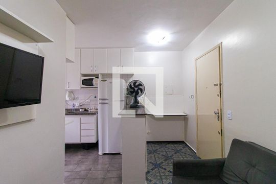 Sala de apartamento para alugar com 1 quarto, 30m² em Bela Vista, São Paulo