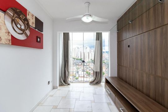 Sala de Estar de apartamento para alugar com 2 quartos, 60m² em Vila Celeste, São Paulo