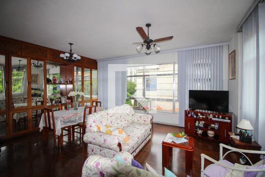 Sala de apartamento à venda com 3 quartos, 123m² em Grajaú, Rio de Janeiro